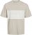 Jack & Jones LEGACY BLOCKING T-Shirt Beige - Тениски - мъжки тениски големи размери