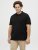 Jack & Jones AUSTIN CLASSIC Polo Black - Поло тениски - мъжки тениски с яка големи размери