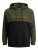 Jack & Jones JJEURBAN BLOCKING SWEAT Forest Green - Суичъри & cуичъри с качулка - мъжки суичъри големи размери