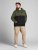 Jack & Jones JJEURBAN BLOCKING SWEAT Forest Green - Суичъри & cуичъри с качулка - мъжки суичъри големи размери