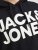 Jack & Jones CORP LOGO Large Print Hoodie Black - Суичъри & cуичъри с качулка - мъжки суичъри големи размери