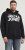 Jack & Jones CORP LOGO Large Print Hoodie Black - Суичъри & cуичъри с качулка - мъжки суичъри големи размери