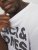 Jack & Jones CORP Logo T-Shirt White w Large Black Print - Тениски - мъжки тениски големи размери