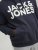 Jack & Jones CORP LOGO Large Print Hoodie Navy Blazer - Суичъри & cуичъри с качулка - мъжки суичъри големи размери