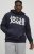 Jack & Jones CORP LOGO Large Print Hoodie Navy Blazer - Суичъри & cуичъри с качулка - мъжки суичъри големи размери