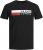 Jack & Jones CORP Logo T-Shirt Black/PLAY 4 - Тениски - мъжки тениски големи размери