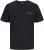 Jack & Jones CORP Logo T-Shirt Black w Small Black Print - Тениски - мъжки тениски големи размери