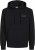 Jack & Jones CORP LOGO Small Print Hoodie Black - Суичъри & cуичъри с качулка - мъжки суичъри големи размери