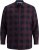 Jack & Jones Gingham L/S Shirt Dark Red - Ризи - мъжки ризи големи размери