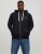 Jack & Jones JJSTAMP ZIP Hoodie Black - Суичъри & cуичъри с качулка - мъжки суичъри големи размери