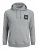 Jack & Jones JJLOCK SWEAT HOOD Grey - Суичъри & cуичъри с качулка - мъжки суичъри големи размери