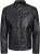 Jack & Jones Rocky Urban Rider Leather Jacket Black - Якета - мъжки якета големи размери