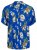 Jack & Jones JORLUKE FLORES Resort Shirt Nautical Blue - Ризи - мъжки ризи големи размери