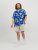 Jack & Jones JORLUKE FLORES Resort Shirt Nautical Blue - Ризи - мъжки ризи големи размери