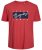 Jack & Jones JORJOSHUA T-shirt Red - Тениски - мъжки тениски големи размери