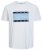 Jack & Jones JORJOSHUA T-shirt Bright White - Тениски - мъжки тениски големи размери