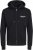 Jack & Jones ESTERBRO Zip Hoodie Black - Суичъри & cуичъри с качулка - мъжки суичъри големи размери