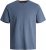 Jack & Jones PAULOS T-Shirt Denim Blue - Тениски - мъжки тениски големи размери
