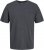 Jack & Jones PAULOS T-Shirt Dark Grey Melange - Тениски - мъжки тениски големи размери
