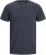 Jack & Jones ORGANIC T-Shirt Navy Blazer/Melange - Тениски - мъжки тениски големи размери