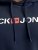 Jack & Jones CORP OLD LOGO REG FIT Hoodie Navy Blazer - Суичъри & cуичъри с качулка - мъжки суичъри големи размери