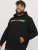 Jack & Jones CORP OLD LOGO REG FIT Hoodie Black - Суичъри & cуичъри с качулка - мъжки суичъри големи размери