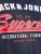 Jack & Jones LOGO O-Neck T-Shirt Dark Blue - Тениски - мъжки тениски големи размери