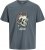 Jack & Jones Anatomy Skull Crew Neck T-Shirt Grey - Тениски - мъжки тениски големи размери