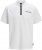 Jack & Jones Fusion Pique Zipper Polo Bright White - Поло тениски - мъжки тениски с яка големи размери