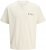 Jack & Jones Snake Crew Neck T-Shirt Antique White - Тениски - мъжки тениски големи размери