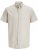 Jack & Jones Summer Shield Short Sleeve Shirt White Pepper - Ризи - мъжки ризи големи размери