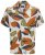 Jack & Jones Vira Marshall AOP Short Sleeve Shirt Cloud Dancer - Ризи - мъжки ризи големи размери