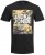 Jack & Jones JJPETE SHAPE Camo Print T-Shirt Black - Тениски - мъжки тениски големи размери