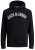 Jack & Jones JJCITY Hoodie Black - Суичъри & cуичъри с качулка - мъжки суичъри големи размери