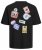 Jack & Jones JORDECAL T-Shirt with Back Print Black - Тениски - мъжки тениски големи размери