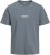 Jack & Jones Lington Back And Front Print Crew Neck T-Shirt Grey - Тениски - мъжки тениски големи размери