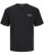 Jack & Jones Zekiel Crew Neck T-Shirt Black - Тениски - мъжки тениски големи размери