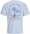 Jack & Jones Summer Vibes Crew Neck T-Shirt Chambray Blue - Тениски - мъжки тениски големи размери