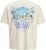 Jack & Jones Parallel Crew Neck T-Shirt Antique White - Тениски - мъжки тениски големи размери