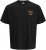 Jack & Jones Parallel Crew Neck T-Shirt Black - Тениски - мъжки тениски големи размери