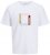 Jack & Jones Vira Branding Crew Neck T-Shirt Bright White - Тениски - мъжки тениски големи размери