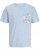 Jack & Jones Tavira Aop Pocket Crew Neck T-Shirt Skyway - Тениски - мъжки тениски големи размери