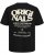  Jack & Jones Tavira Type Crew Neck T-Shirt Black - Тениски - мъжки тениски големи размери