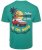 Kam Jeans 5711 Endless Summers Slub Tee With Back Print Emerald - Тениски - мъжки тениски големи размери