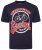 Kam Jeans 5712 Twin Pack Motorcycle/Cycle Print Tee Black and Navy - Тениски - мъжки тениски големи размери