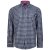 Kam Jeans 6156 Long Sleeve Check Shirt Navy - Ризи - мъжки ризи големи размери