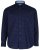 Kam Jeans 6158 Long Sleeve Dobby Embroidery Shirt Navy - Ризи - мъжки ризи големи размери