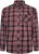 Kam Jeans 6301 LS Casual Check Shirt Red - Ризи - мъжки ризи големи размери