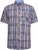 Kam Jeans 6313 Casual Check Short Sleeve Shirt Grey - Ризи - мъжки ризи големи размери