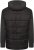 Kam Jeans KV135 Quilted Zip Thru Hoody with Padded Body & Jersey Sleeves Black TALL SIZES - МЪЖКО ОБЛЕКЛО MT-6XLT - дрехи за високи мъже